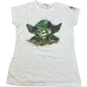 Star Wars T Shirt Baby Yoda White Size Small